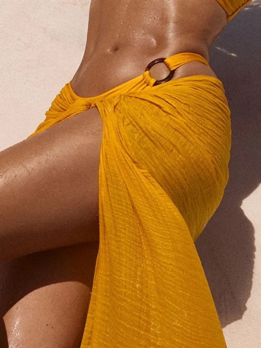 Monday Swimwear Bronte Ring Bottom Mango Shiny - Picture 5 of 7